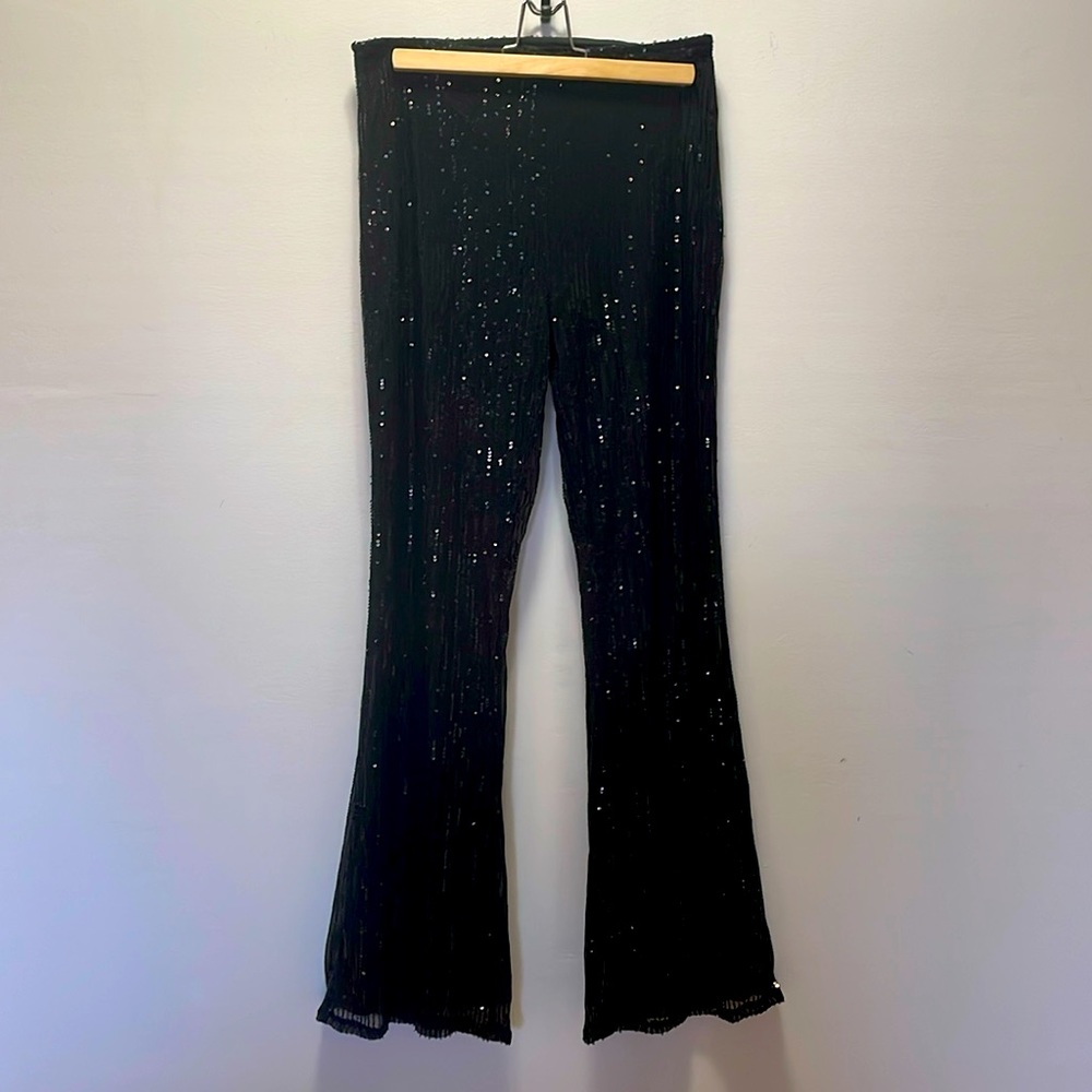 Flare Sequin Pants